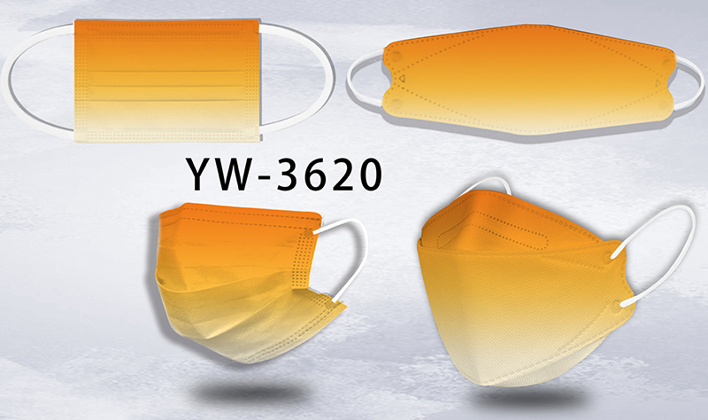 Topeng pola gradien yang dicetak secara digital